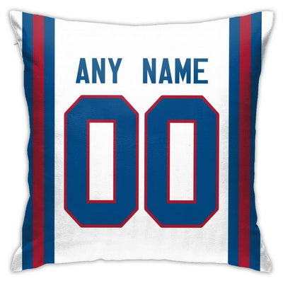 Custom Football New York Giants Decorative Throw Pillow Cover 18" x 18"- Print Personalized Style Customizable Design Team Any Name & Number