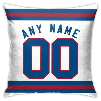 Custom Football New York Giants Decorative Throw Pillow Cover 18" x 18"- Print Personalized Style Customizable Design Team Any Name & Number