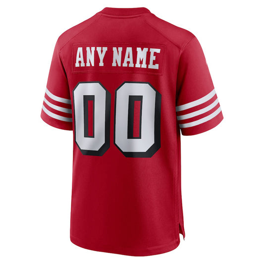 Custom New San Francisco 49ers Red Black Stitched American Football Jerseys 2022