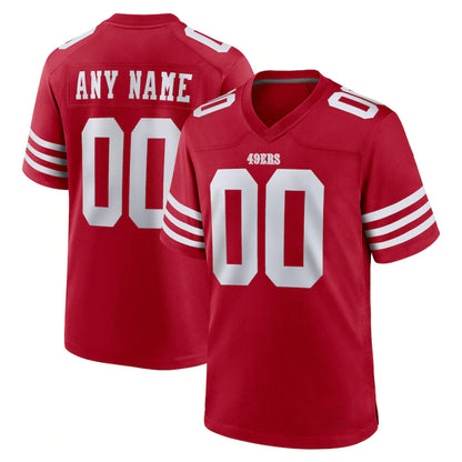 Custom New San Francisco 49ers Red Stitched American Football Jerseys 2022