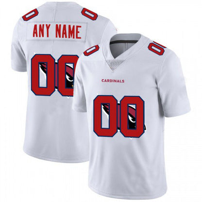 Custom Arizona Cardinals Jersey Limited White Vapor Untouchable Team Big Logo