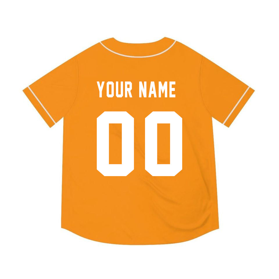 Custom Baseball TENNESSEE Jerseys Yellow Stitched Name and Number