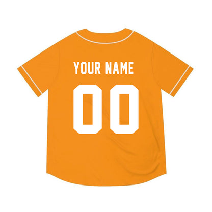 Custom Baseball TENNESSEE Jerseys Yellow Stitched Name and Number