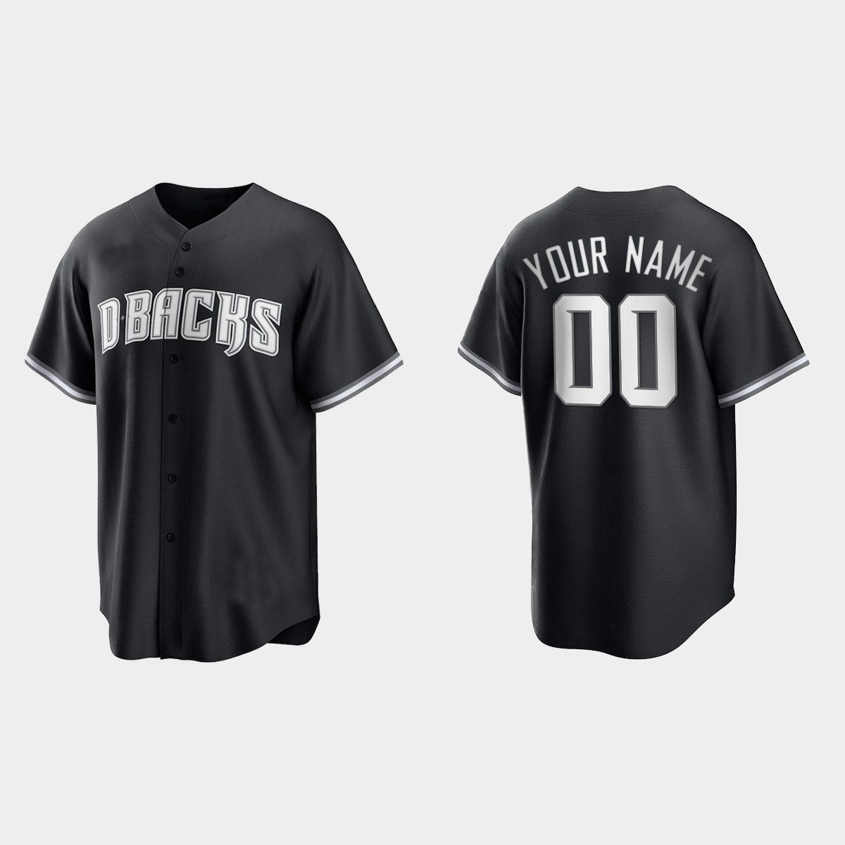 Custom Black White Arizona Diamondbacks 2021 Fashion Stitched Jersey