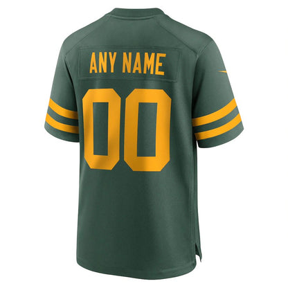 Custom GB.Packers Green Stitched Game Jersey Men Youth Women