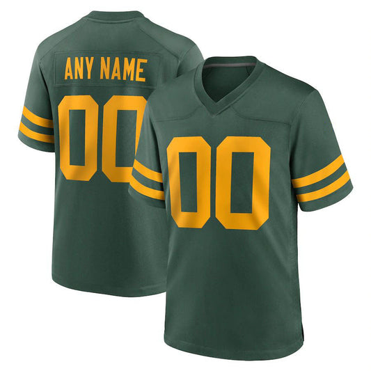 Custom GB.Packers Green Stitched Game Jersey Men Youth Women