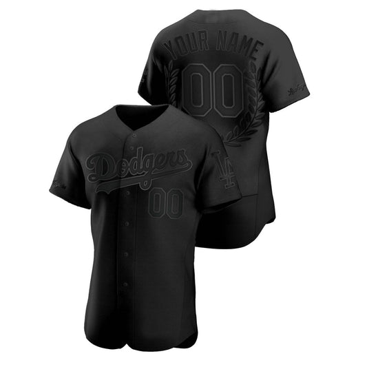 Custom Jerseys Los Angeles Dodgers Black Award Collection Stitched Jersey