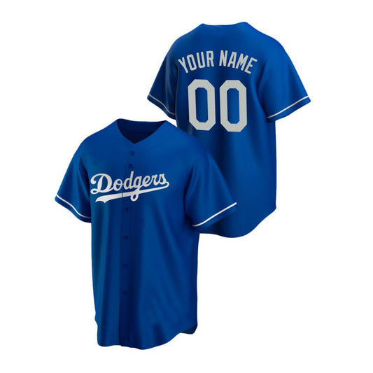 Custom Los Angeles Dodgers Royal Jerseys Stitched Men Youth And Women For Birthday Gift