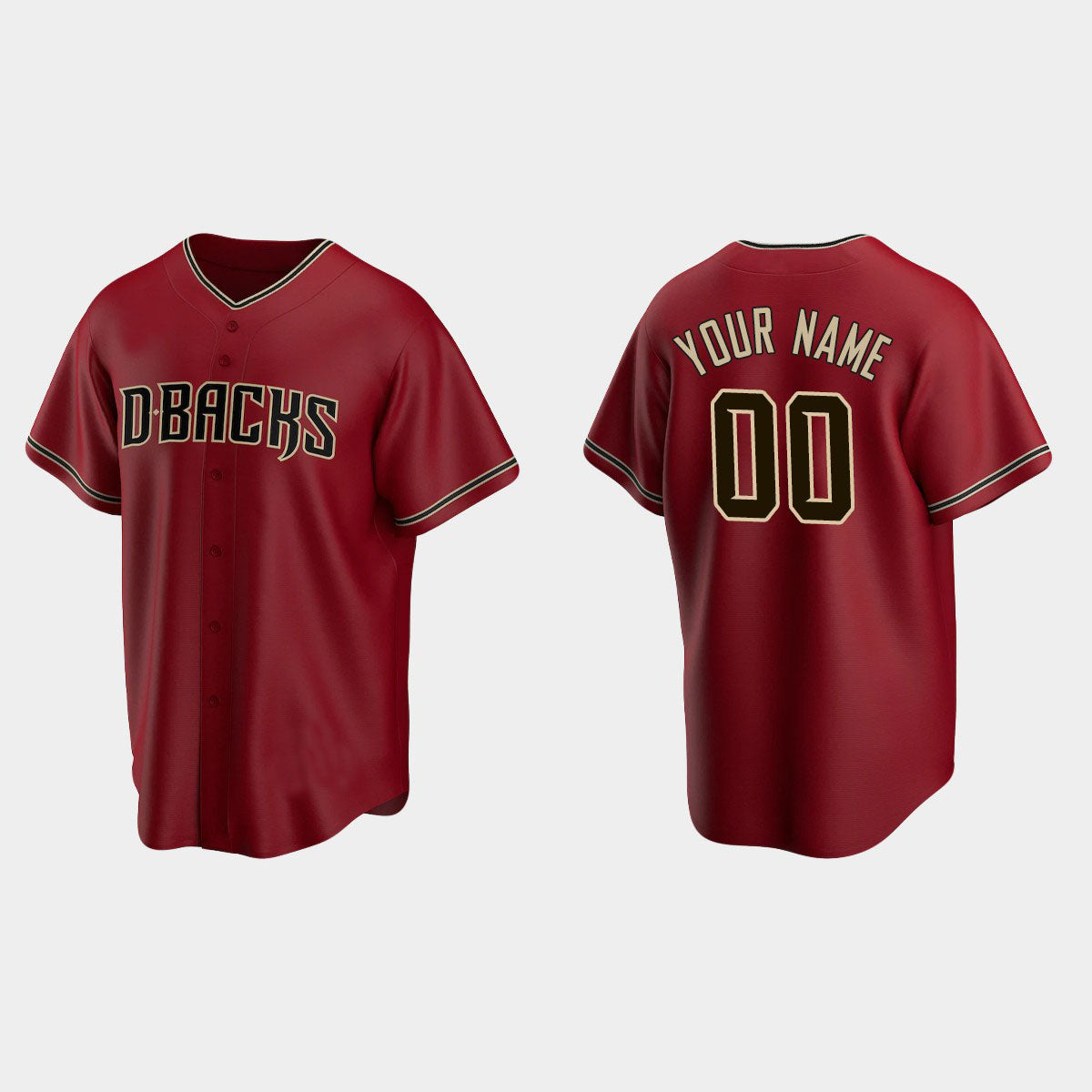 Custom Men Youth Women Arizona Diamondbacks Red Stitched Baseball Jersey