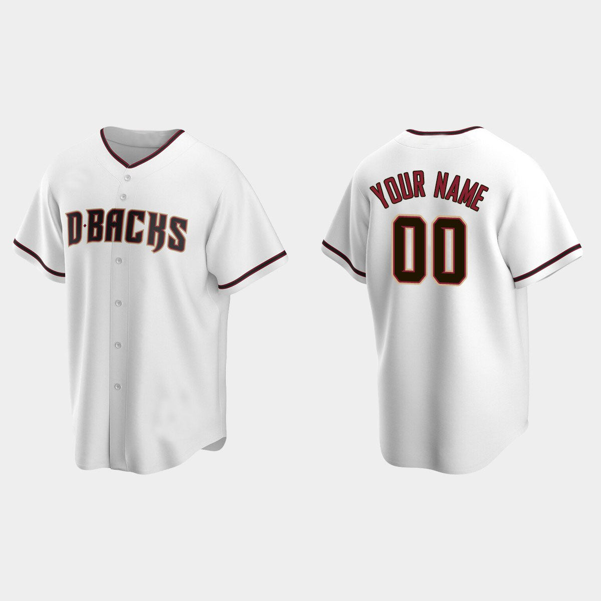 Custom Men Youth Women Arizona Diamondbacks White Stitched Baseball Jersey