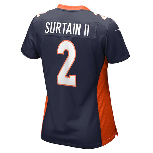 D.Broncos #2 Patrick Surtain II Navy Home Game Player Jersey Stitched American Football Jerseys