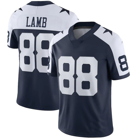 D.Cowboys #88 CeeDee Lamb NNavy Alternate Vapor Limited Jersey Stitched American Football Jerseys