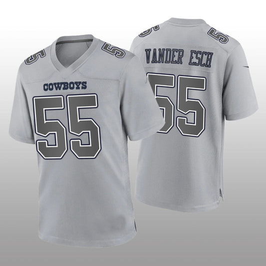 D.Cowboys #55 Leighton Vander Esch Gray Atmosphere Game Jersey Fashion Jersey American Jerseys