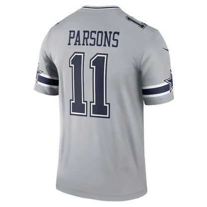 D.Cowboys #11 Micah Parsons Gray Inverted Legend Player Jersey Stitched American Football Jerseys