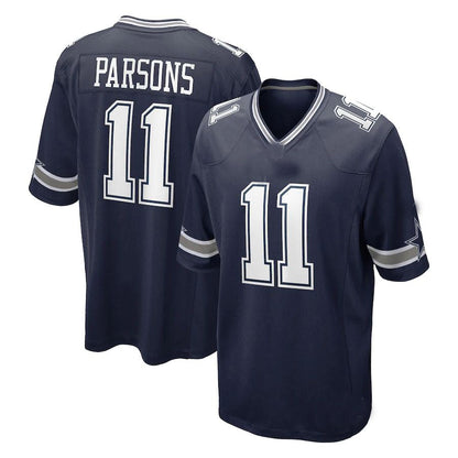 D.Cowboys #11 Micah Parsons Navy 2021 Draft First Round Pick Game Jersey Stitched American Football Jerseys