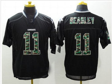 D.Cowboys #11 Cole Beasley Black Stitched Elite Camo Fashion Jersey American Jerseys