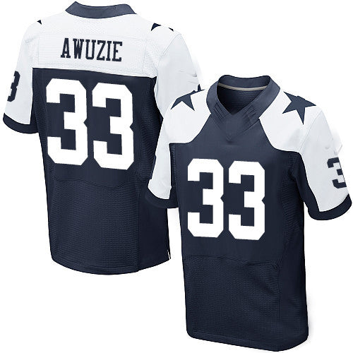 D.Cowboys #33 Chidobe Awuzie Navy Blue Thanksgiving Stitched Throwback Elite Jersey Fashion Jersey American Jerseys