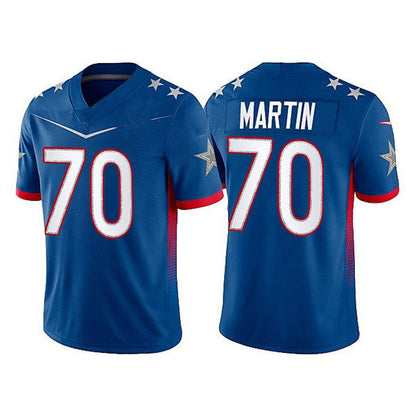 D.Cowboys #70 Zack Martin 2022 Royal Pro Bowl Stitched Jersey American Football Jerseys