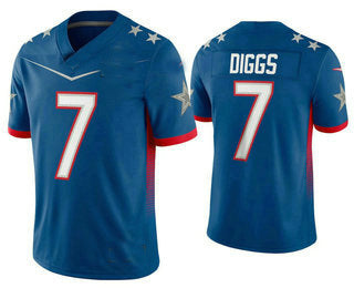 D.Cowboys #7 Trevon Diggs Blue 2022 Pro Bowl Vapor Untouchable Stitched Limited Jersey American Football Jerseys