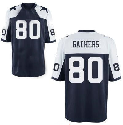 D.Cowboys #80 Rico Gathers Navy Blue Thanksgiving Alternate Stitched Elite Jersey Fashion Jersey American Jerseys