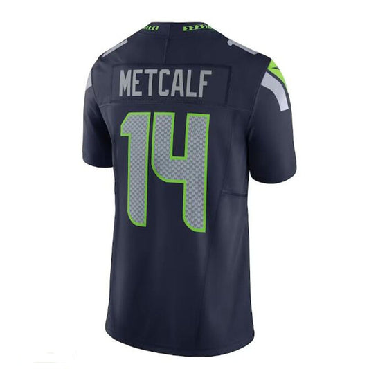 S.Seahawks #14 DK Metcalf  Vapor F.U.S.E. Limited Jersey - College Navy Stitched American Football Jerseys