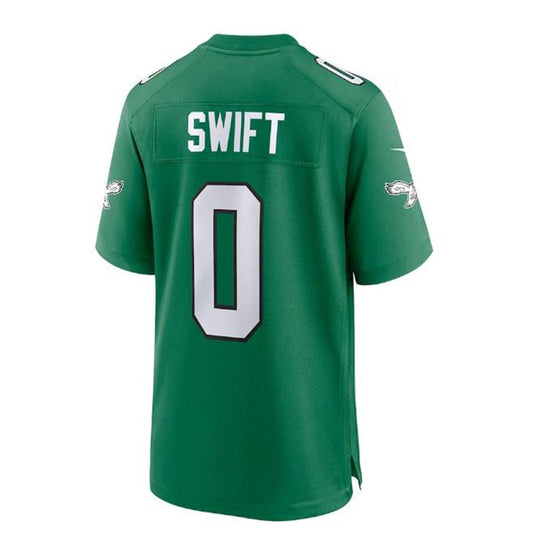 P.Eagles #0 D'Andre Swift Alternate Player Game Jersey - Kelly Green Stitched American Football Jerseys