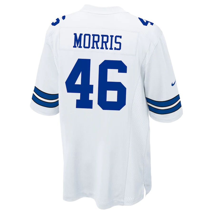 D.Cowboys #46 Alfred Morris White Game Jersey Stitched American Football Jerseys