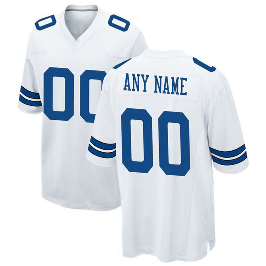 Dallas Cowboys White Custom Game Jersey Stitched Football Jerseys