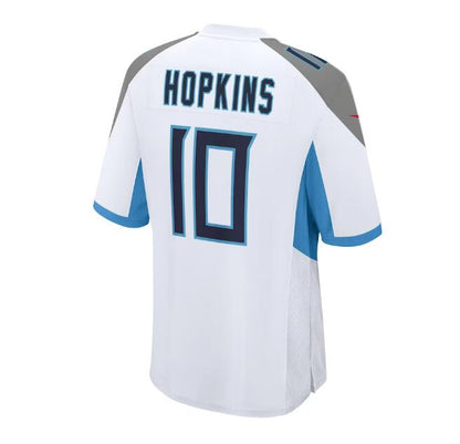 T.Titans #10 DeAndre Hopkins Game Jersey - White Stitched American Football Jerseys