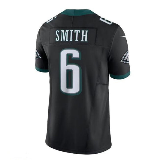 P.Eagles #6 DeVonta Smith Vapor F.U.S.E. Limited Jersey - Black Stitched American Football Jerseys