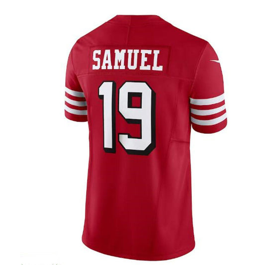 SF. 49ers #19 Deebo Samuel Vapor F.U.S.E. Limited Jersey - Scarlet Stitched American Football Jersey