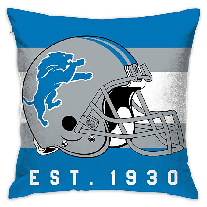 Football jerseys Design Personalized Pillowcase Detroit Lions Decorative Throw Pillow Covers