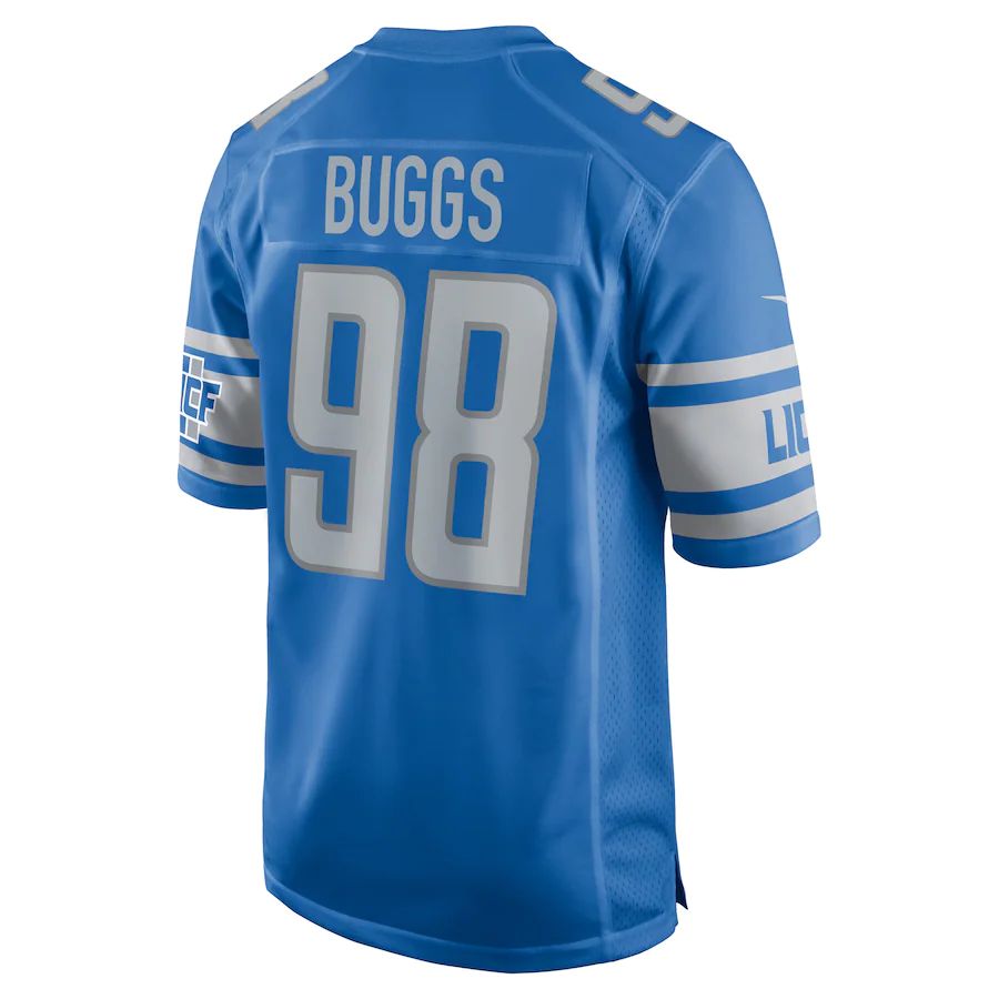 D.Lions #98 Isaiah Buggs Blue Player Game Jersey Stitched American Football Jerseys
