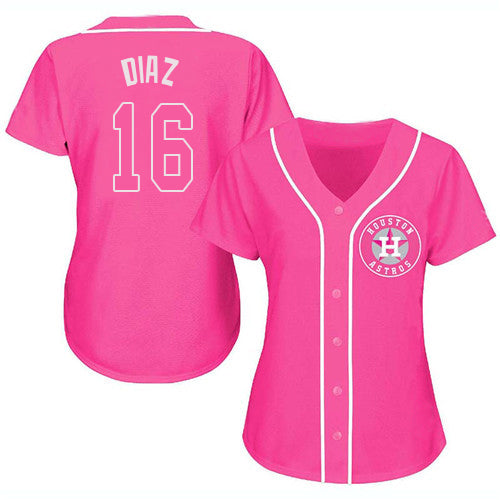 Baseball Jersey Houston Astros Aledmys Diaz Pink Fashion Stitched Jerseys