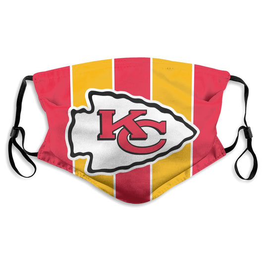 Custom Football Personalized KC.Chief 01-Red Dust Face Mask With Filters PM 2.5