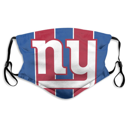 Custom Football Personalized NY.Giant 01- Blue Dust Face Mask With Filters PM 2.5