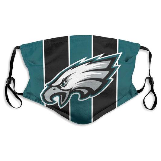 Custom Football Personalized P.Eagle 01-Green Dust Face Mask With Filters PM 2.5