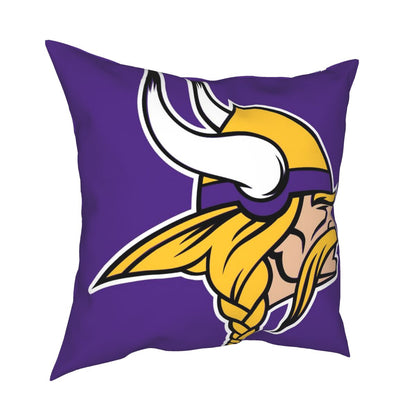 Custom Decorative Football Pillow Case Minnesota Vikings Purple Pillowcase Personalized Throw Pillow Covers