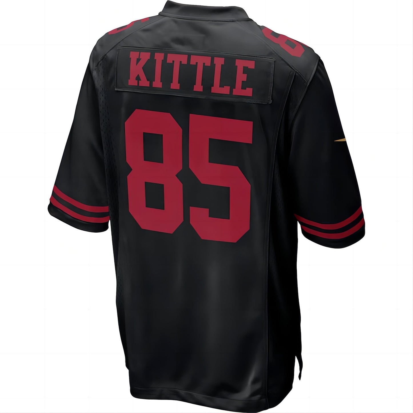 SF.49ers  # 85 George Kittle New Fashion Game Jersey Black Stitched American Football Jerseys 2023