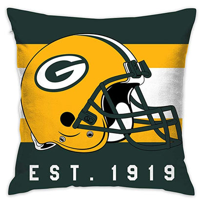 Football jerseys Design Personalized Pillowcase Green Bay Packers Decorative Throw Pillow Covers