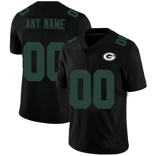 Custom GB.Packers Football Jerseys Black American Stitched Name And Number Size S to 6XL Christmas Birthday Gift