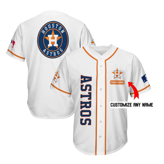 Custom Houston Astros Jersey Personalized Baseball White Stitched Jerseys