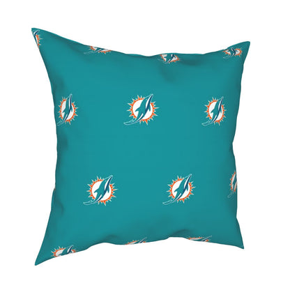 Custom Decorative Football Pillow Case Miami Dolphins Pillowcase Personalized Throw Pillow Covers