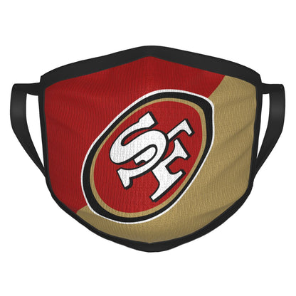 Custom Football Personalized San Francisco 49ers Dust Face Mask With Filters PM 2.5