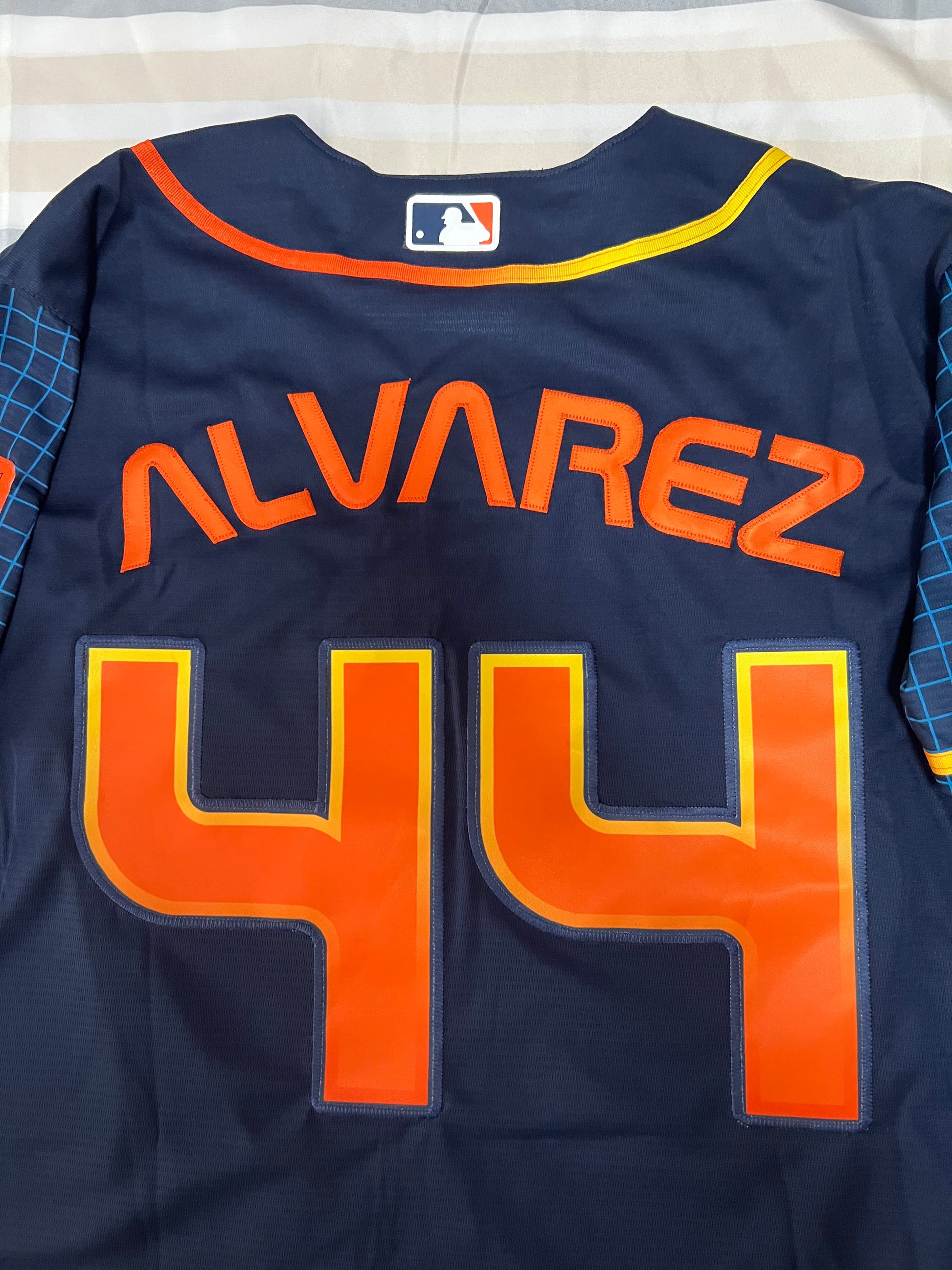 navy,, Alvarez No.44 Houston Astros Baseball Jersey// jersey shirt 3d, new  best