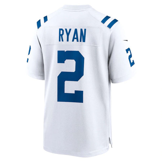 IN.Colts #2 Matt Ryan White Game Jersey Stitched American Football Jerseys