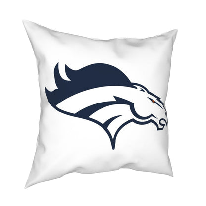 Custom Decorative Football Pillow Case Denver Broncos White Pillowcase Personalized Throw Pillow Covers