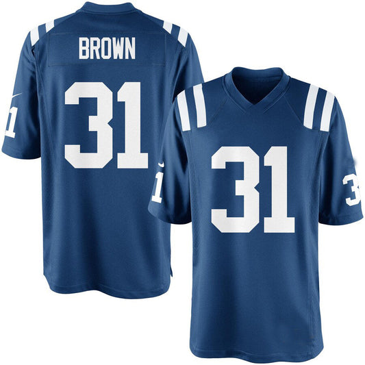 IN.Colts #31 Donald Brown Team Color Game Jersey Stitched American Football Jerseys
