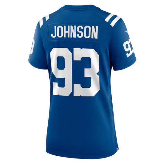 IN.Colts #93 Eric Johnson Royal Player Game Jersey Stitched American Football Jerseys