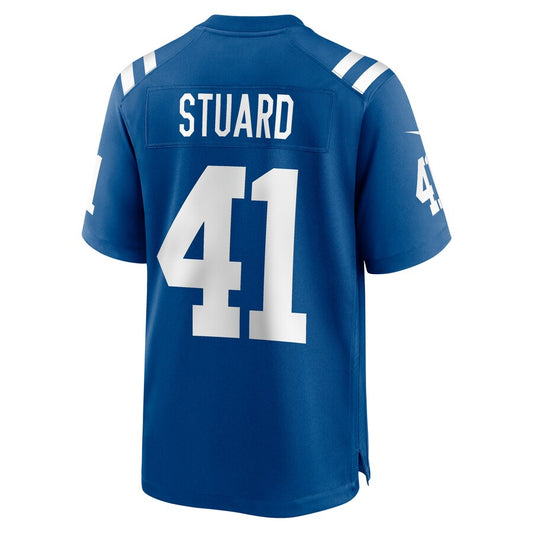 IN.Colts #41 Grant Stuard Royal Game Player Jersey Stitched American Football Jerseys